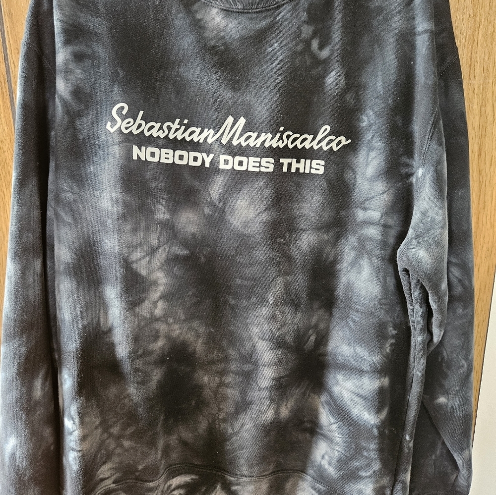 Sébastien Maniscalco Tie Dye Tour Sweatshirt Size L - Picture 2 of 3